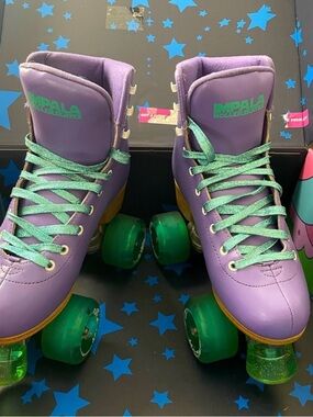 Impala Women's Purple Roller Skates with Green Wheels